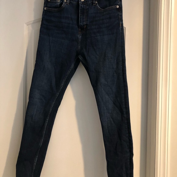 Straight leg Dark wash Zara Jeans sz 6 - Picture 4 of 4